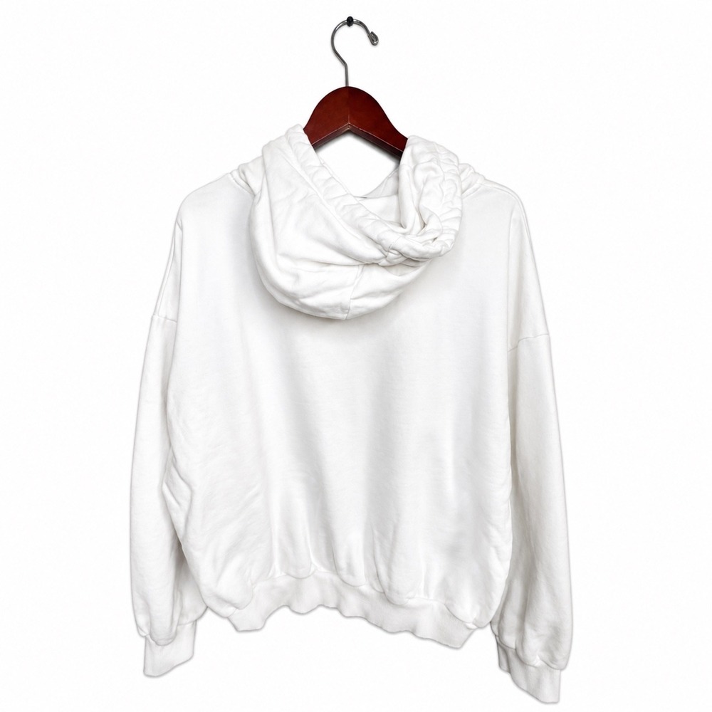Aelfric Eden Womens Hoodie Size M White Heart Graphic Oversized Boxy Streetwear - Picture 3 of 8